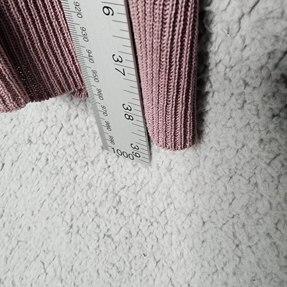 SIBERIAN Women's Small Dark Blush Pink Sleeveless Ruffled Bottom Sweater Dress - Picture 8 of 8